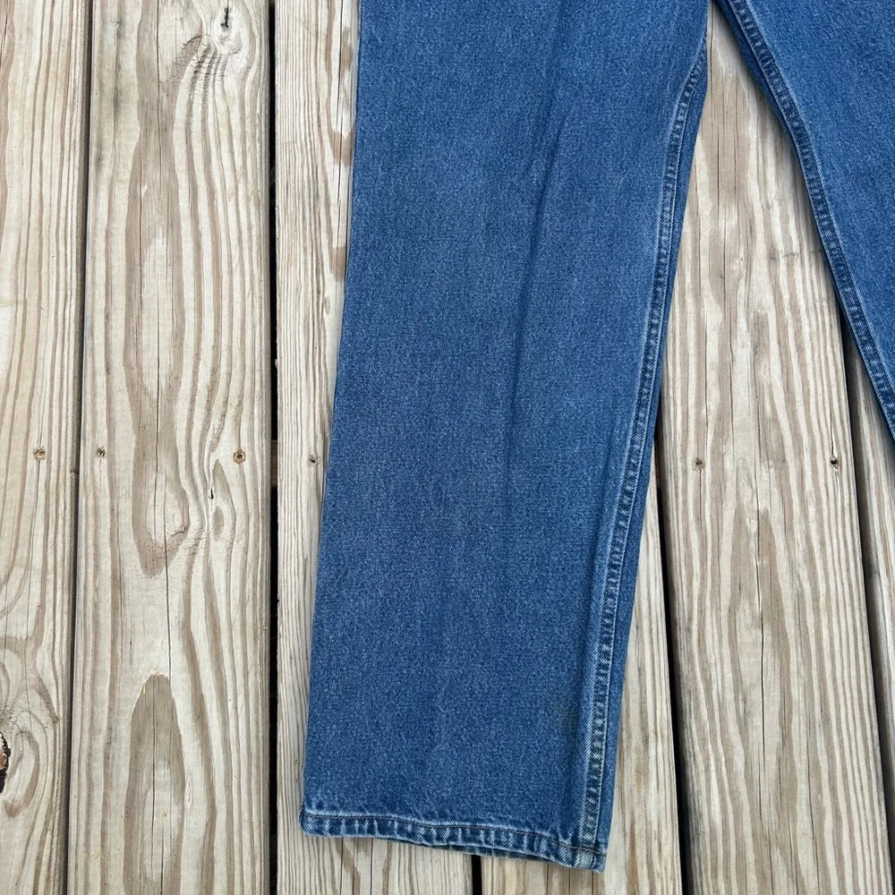 Vtg Eddie Bauer Loose Fit Tapered Leg Jeans Mens‎ Sz 40x32 Blue Cotton Denim